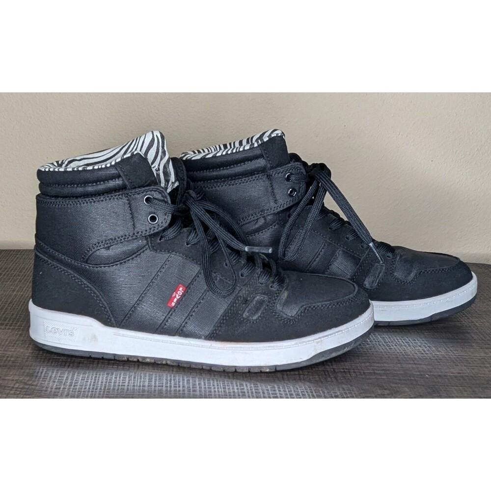 Levi's Womens BB Hi Neo Durable Canvas Lace-up Hightop Rubber Sole Sneaker Shoe